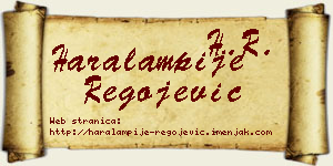 Haralampije Regojević vizit kartica